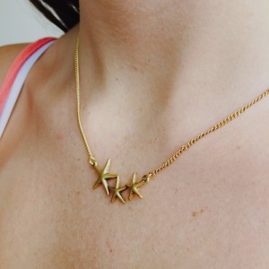 Under The Waves Starfish Necklace 42cm Gold
