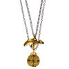 Nordic Navigation & Polar Bear Layered Chain Necklace