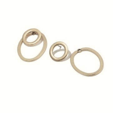 Hultquist Copenhagen Double Hoop Earrings Rose Gold 1114RG