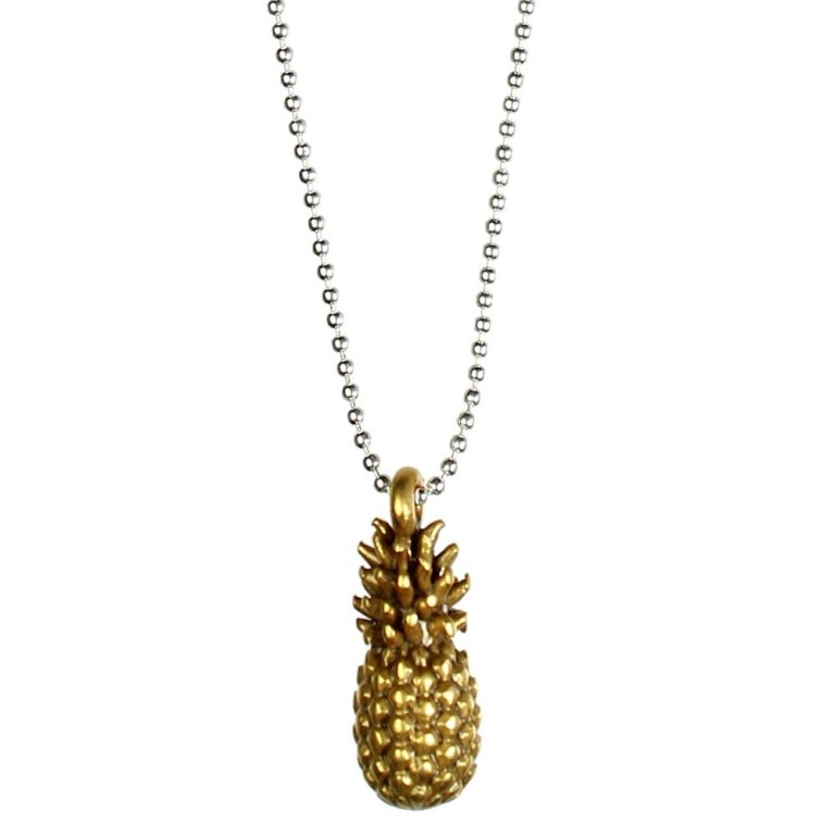 Pineapple Necklace 42cm - BiColour