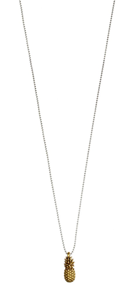 Pineapple Necklace 42cm - BiColour