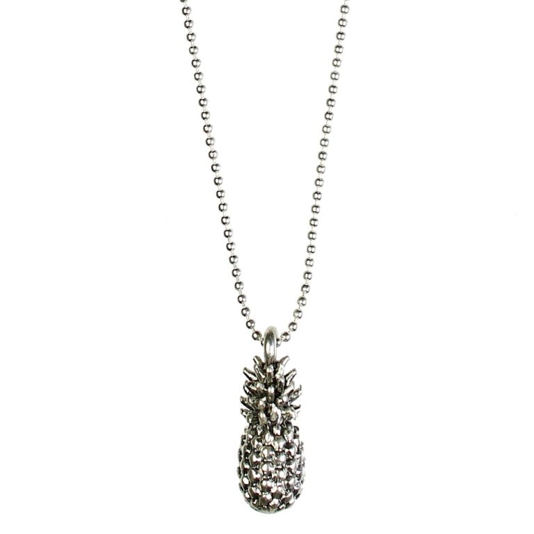 Pineapple Necklace 42cm - Silver