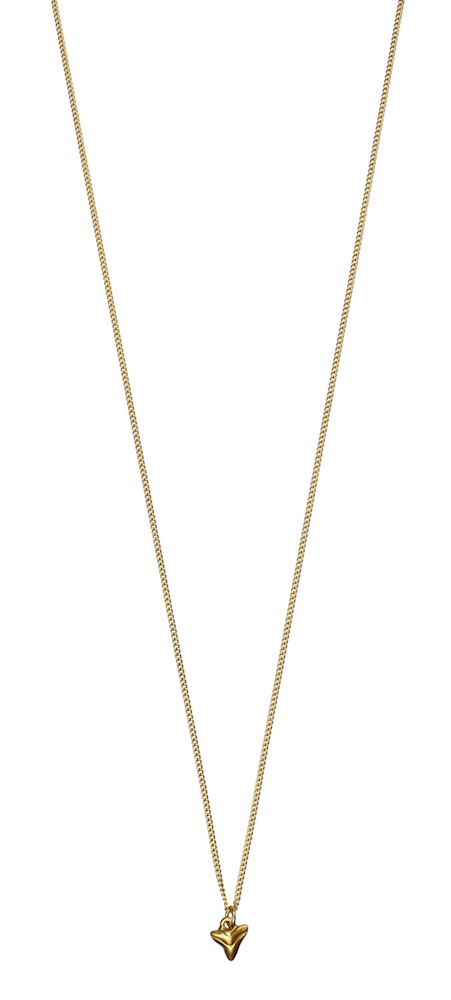 Hultquist Shark Tooth Pendant Necklace Gold