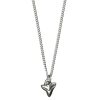 Hultquist Shark Tooth Pendant Necklace Silver