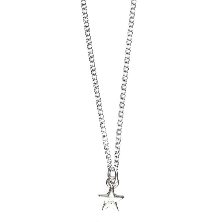 Hultquist Mini Star Pendant Necklace Silver 1033S