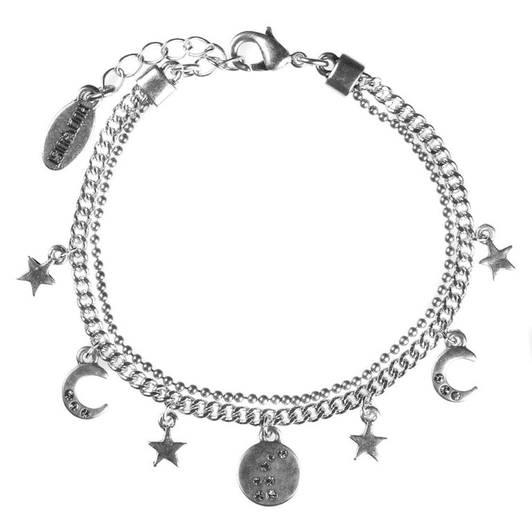 Hultquist Constellation Charm Bracelet Silver 1040S