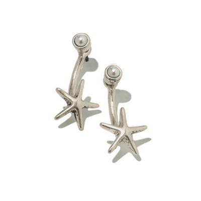 Hultquist Starfish & Pearl Earrings 0908RG