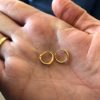 Hultquist Alice Mini Mini Hoop Earrings Gold S01016G