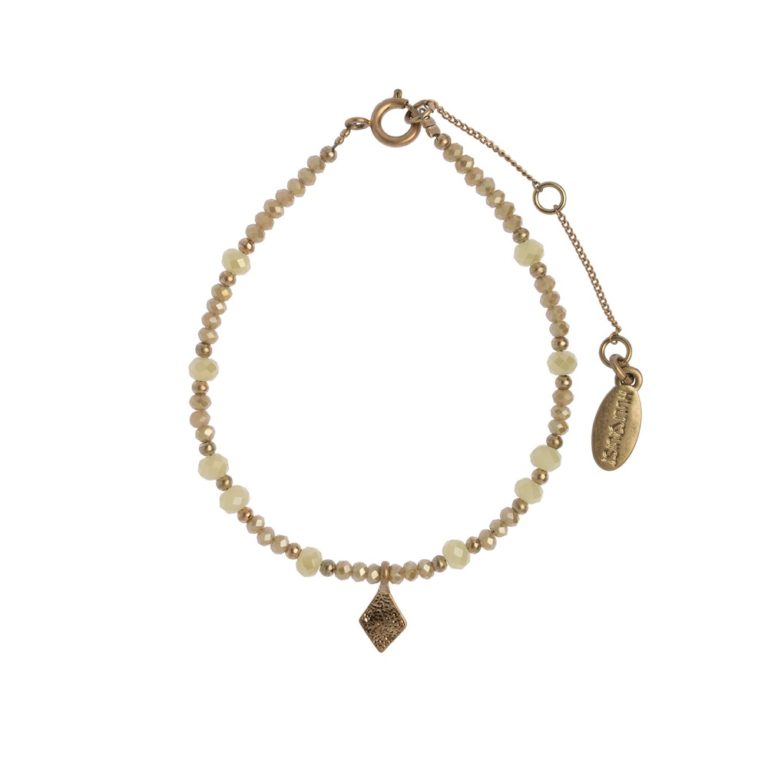 Hultquist Rhombus Bead Bracelet Rose Gold 1475RG