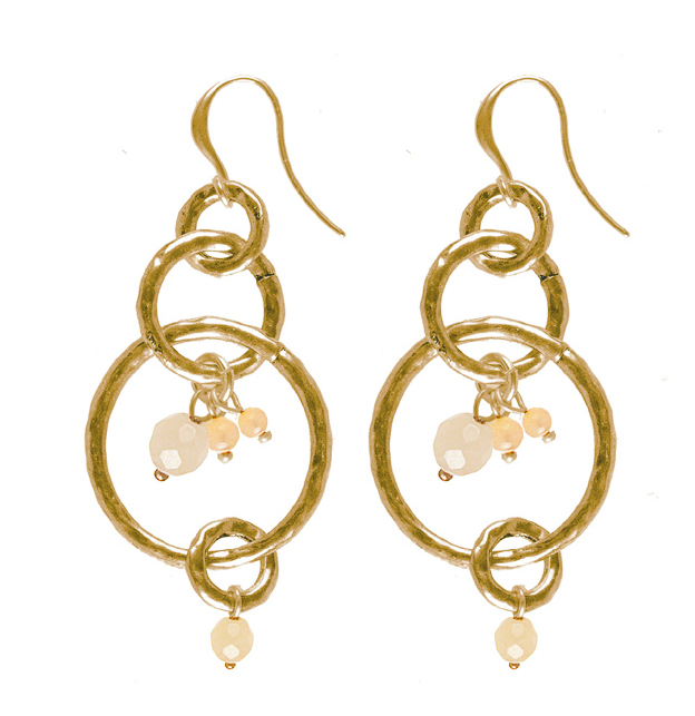 Hultquist Multi Hoop Earrings Rose Gold 0338RG-PW