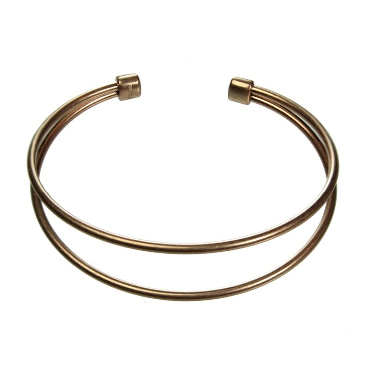 Hultquist Double Bar Open Bangle Rose Gold 1379RG