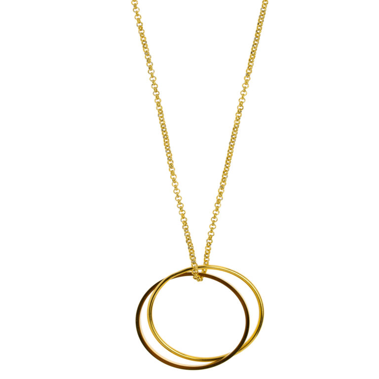 Hultquist Classic Circle Necklace Gold 580003G