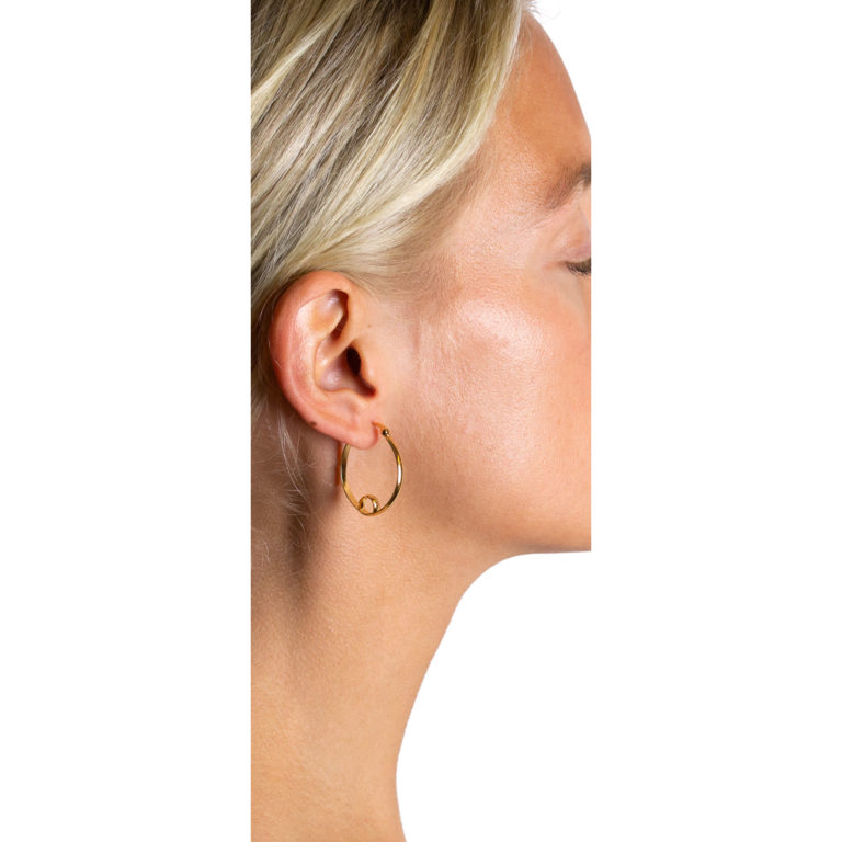 Hultquist Alva Hoop Earrings Gold S01014-G