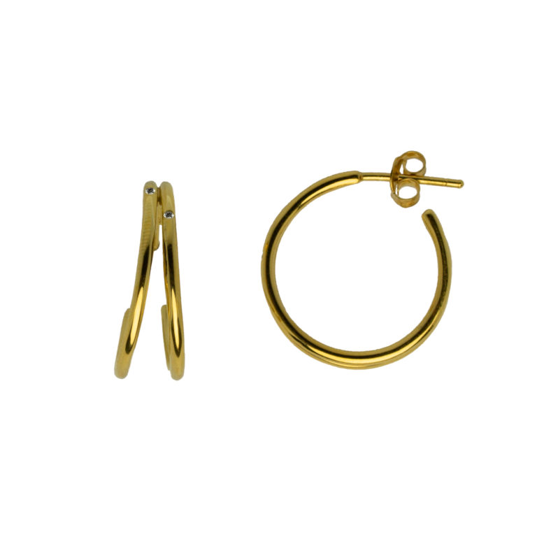 Hultquist Aya Hoop Earrings Gold S02014G