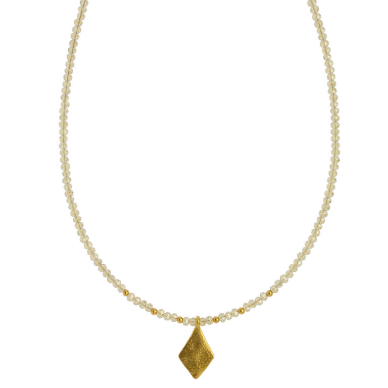 Hultquist Rhombus Necklace Gold 1441G