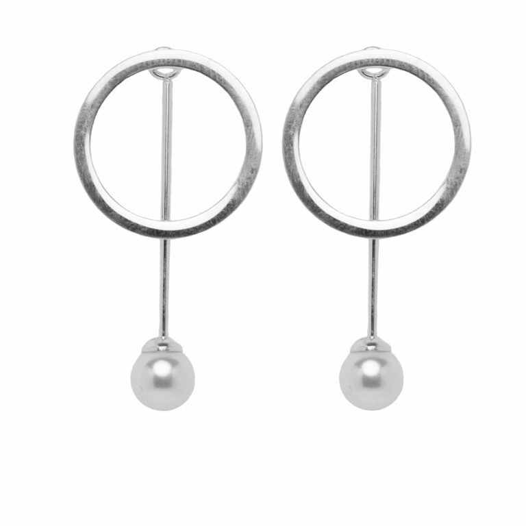 Hultquist Classic Circle Earrings Stainless Steel 580001S