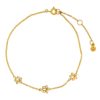 Hultquist Lotus Chain Bracelet Gold S03003G