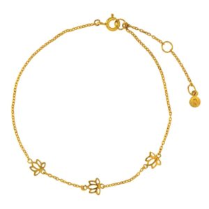 Hultquist Lotus Chain Bracelet - Gold - Hultquist Copenhagen