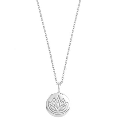 Hultquist Lotus Disc Necklace - Sterling Silver - Hultquist Copenhagen