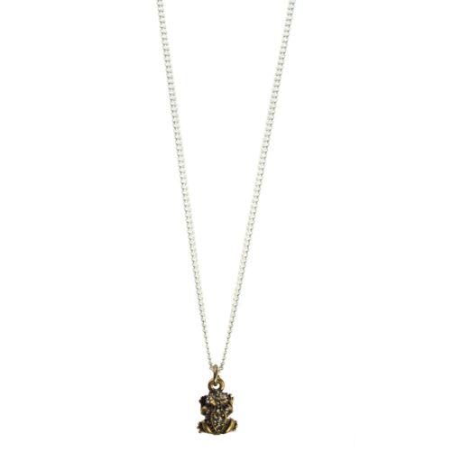 Hultquist Frog Necklace with Swarovski Crystals - BiColour 04454BI