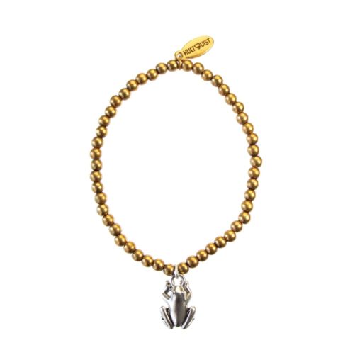 Hultquist Frog Ball Bead Bracelet Gold 04468BI