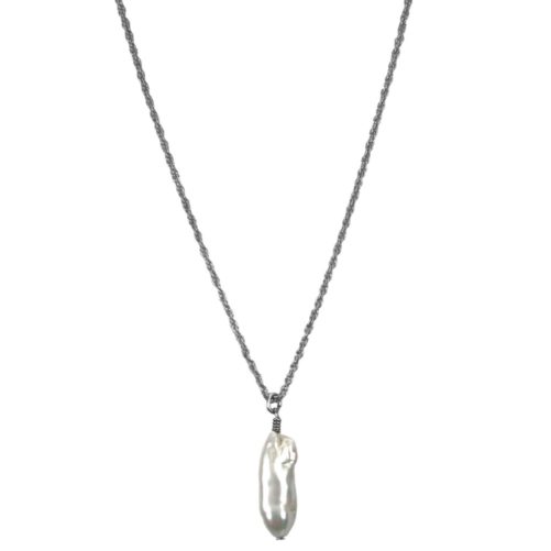 Hultquist Pearl Pendant Necklace Silver 04604S