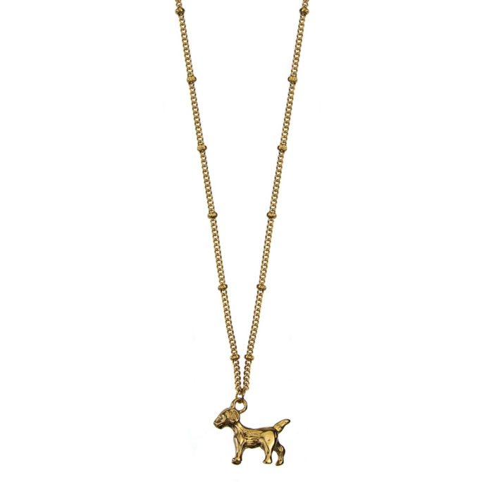 Hultquist Puppy Charm Necklace Gold 62005G