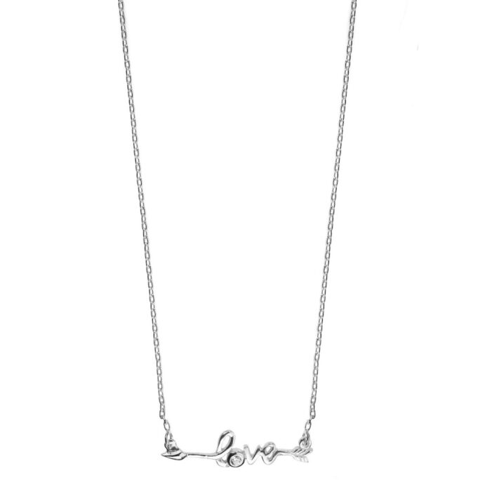 Hultquist Love Necklace Sterling Silver S06001S