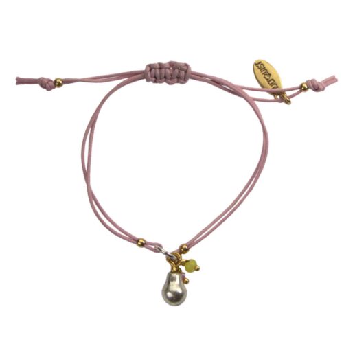 Hultquist Pear Macrame Bracelet BiColour 04578-BI