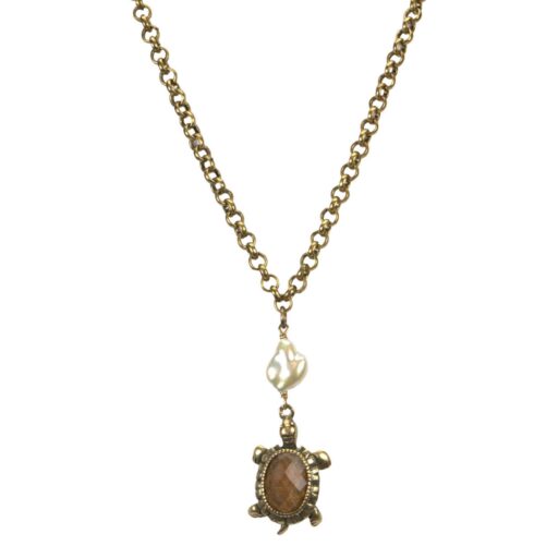 Hultquist Turtle Necklace Gold 04641-G