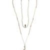 Hultquist Flamingo Shell & Bead Necklace Rose Gold - Image 2