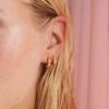 Hultquist Nora Big Hoop Earrings - Gold - Image 2