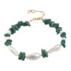 Hultquist Green Ellie Bracelet - Gold