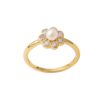 Hultquist Aya Flower Ring - Gold - Size 50
